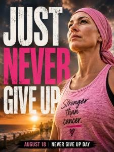 ‘Just Never Give Up’: Never Give Up Day Launches a Global Movement