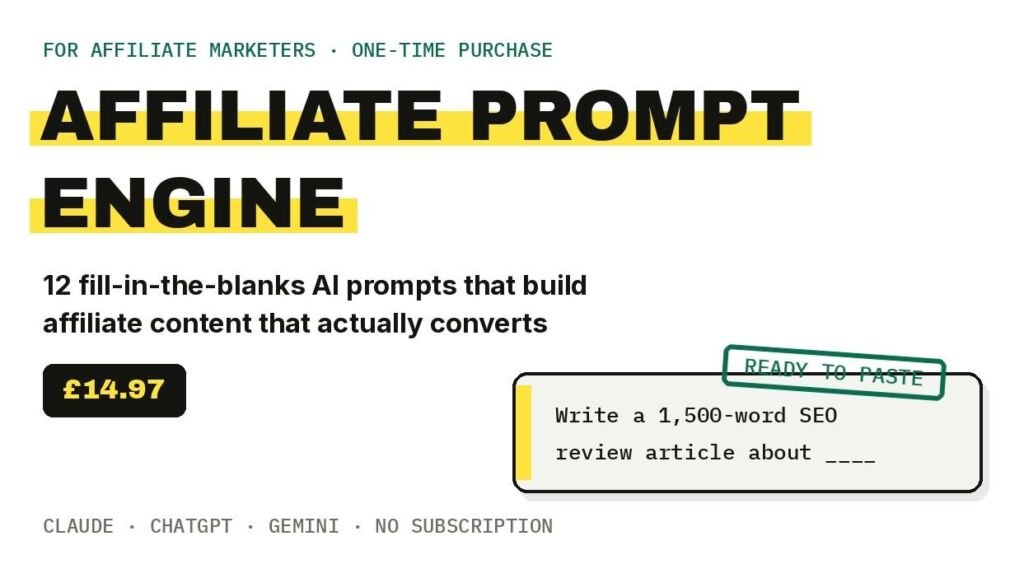Newly Launched Tool Enables Independent Affiliate Marketers to Achieve Professional Output Using Free AI Chatbots