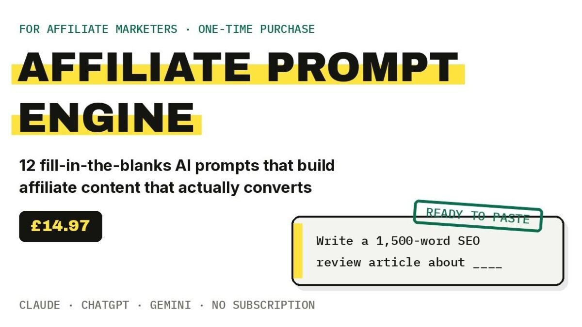 Newly Launched Tool Enables Independent Affiliate Marketers to Achieve Professional Output Using Free AI Chatbots