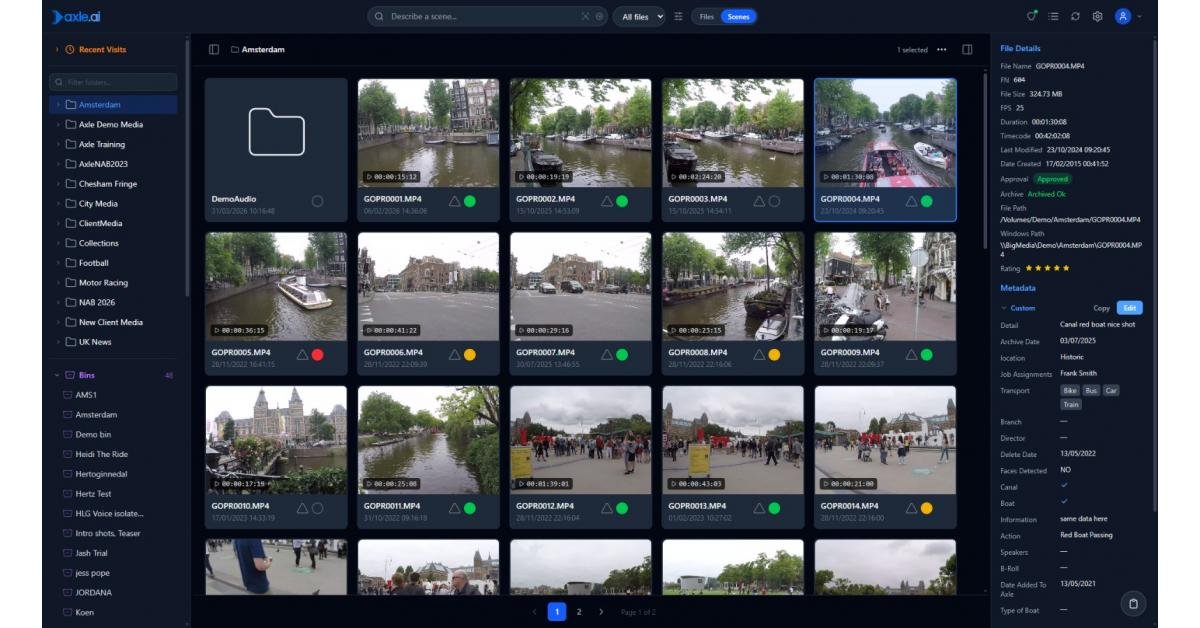 Axle AI FOCUS, revolutionary on-premise media search software, launches at IBC2026 Conference ( Hall 7.D20 )