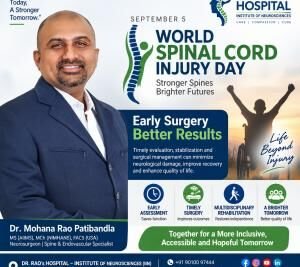 World Spinal Cord Injury Day 2026: Dr. Mohana Rao Patibandla highlights early spinal surgery, prevention, rehabilitation
