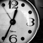 Clock face close up