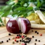 Fresh vegetables on a cutting board