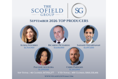 Scofield group tops $160M in Las Vegas real estate sales by Q3 2026