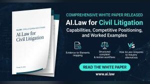 AI.Law white paper offers civil litigators a practical framework for evaluating legal AI tools