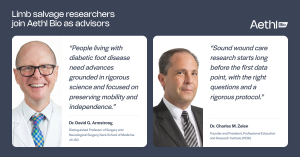 Aethl Bio enlists top limb salvage researchers as it readies wound dressing for FDA review