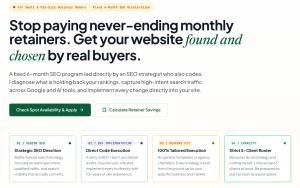 SEO strategist Arturo Valladares launches a six-month sprint to replace indefinite retainers