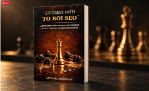 Quickest Path to ROI SEO book earns Amazon #1 new release badge